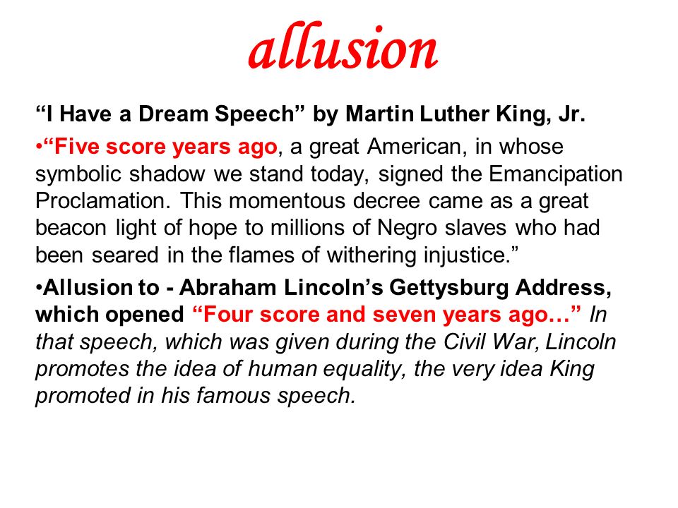 Martin luther kings i have a dream and abraham lincolns gettysburg address essay